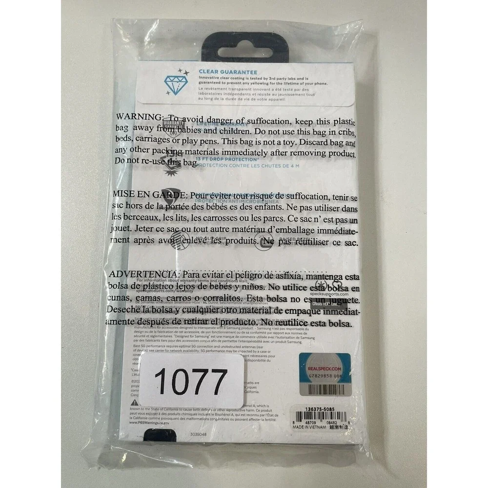 NEW Speck Presidio Perfect-Clear Case for Samsung Galaxy S20+ plus‎ / 5G